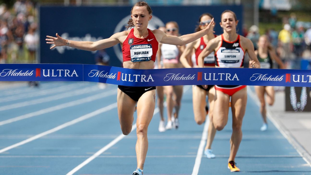 Shelby Houlihan beats Jenny Simpson in 1,500 meters at USATF national ...