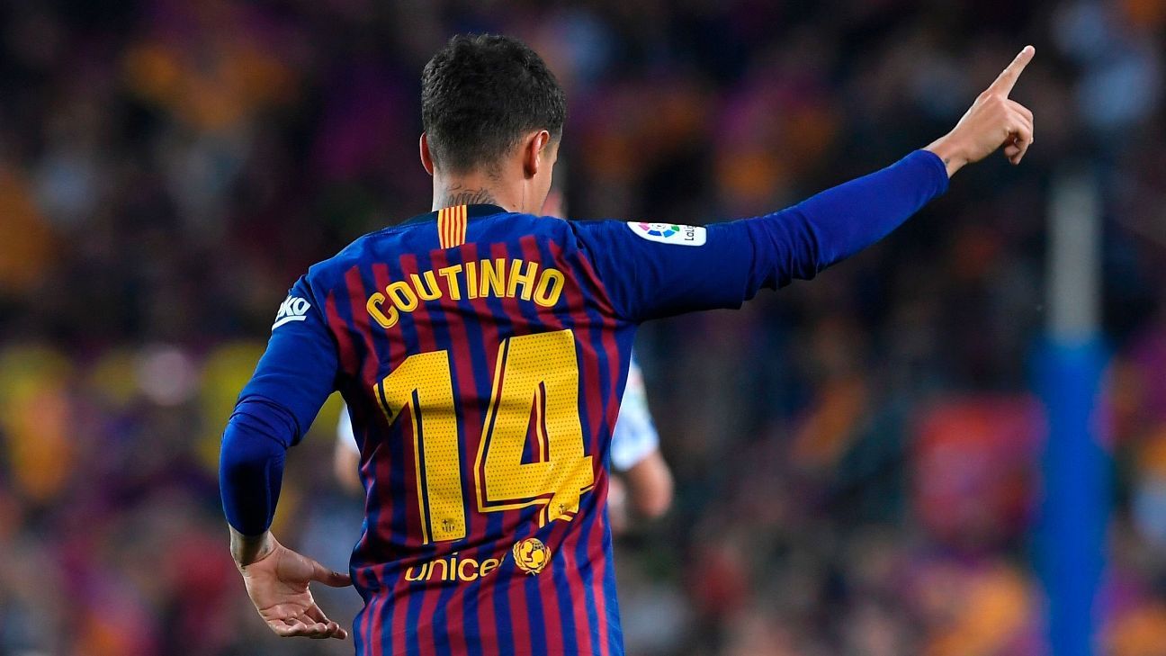 Philippe Coutinho swapping No 14 for No 7 at Barcelona - ESPN