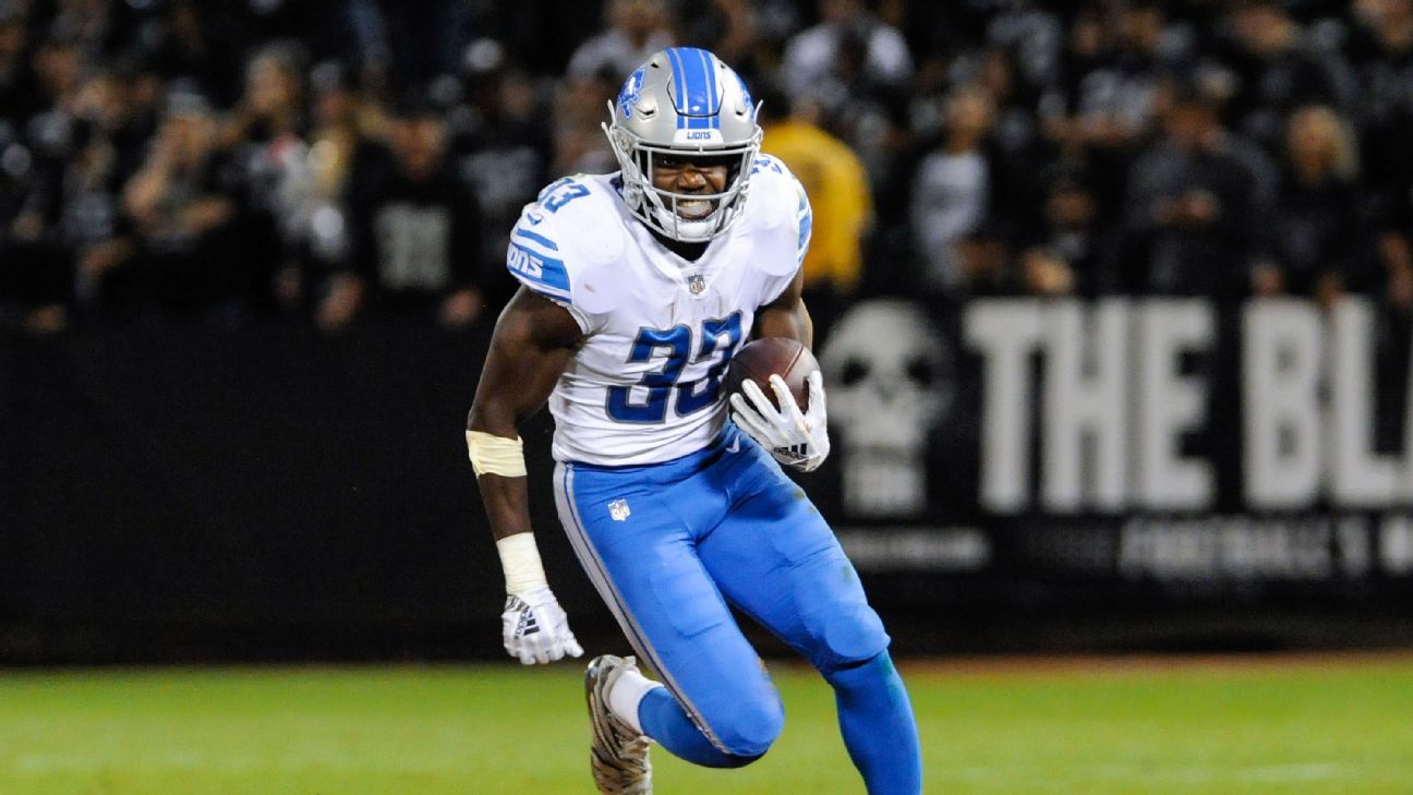 Detroit Lions' Kerryon Johnson thought NFL debut was 'OK'