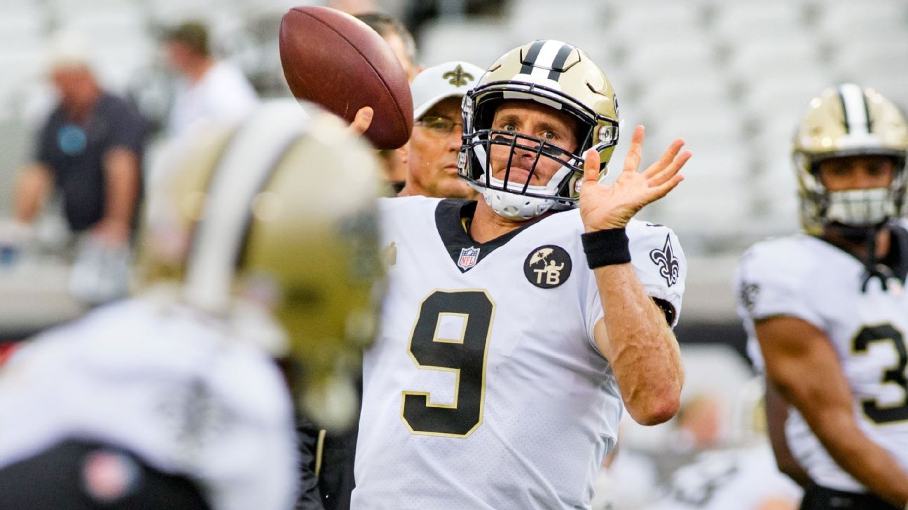 Saints' Drew Brees Sounds off on Vikings' Justin Jefferson