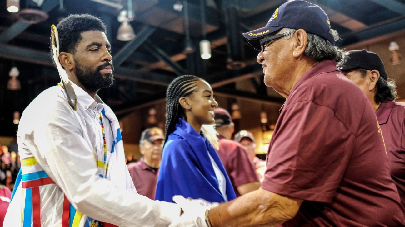 Kyrie Irving Embraces Native American Heritage In Sioux Naming Ceremony Kyrie Irving Embraces Native American Heritage In Sioux Naming Ceremony