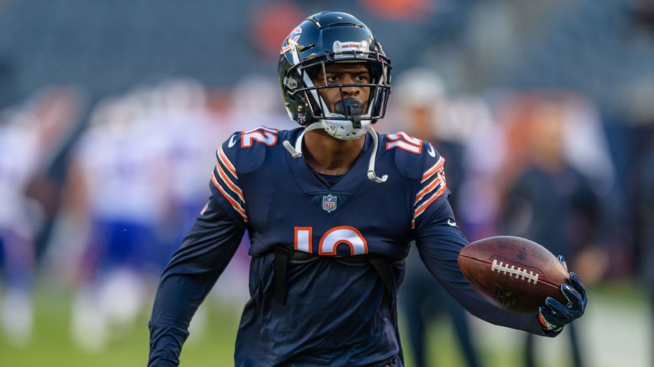 Bears WR Taylor Gabriel, TE Ben Braunecker not expected vs. Lions