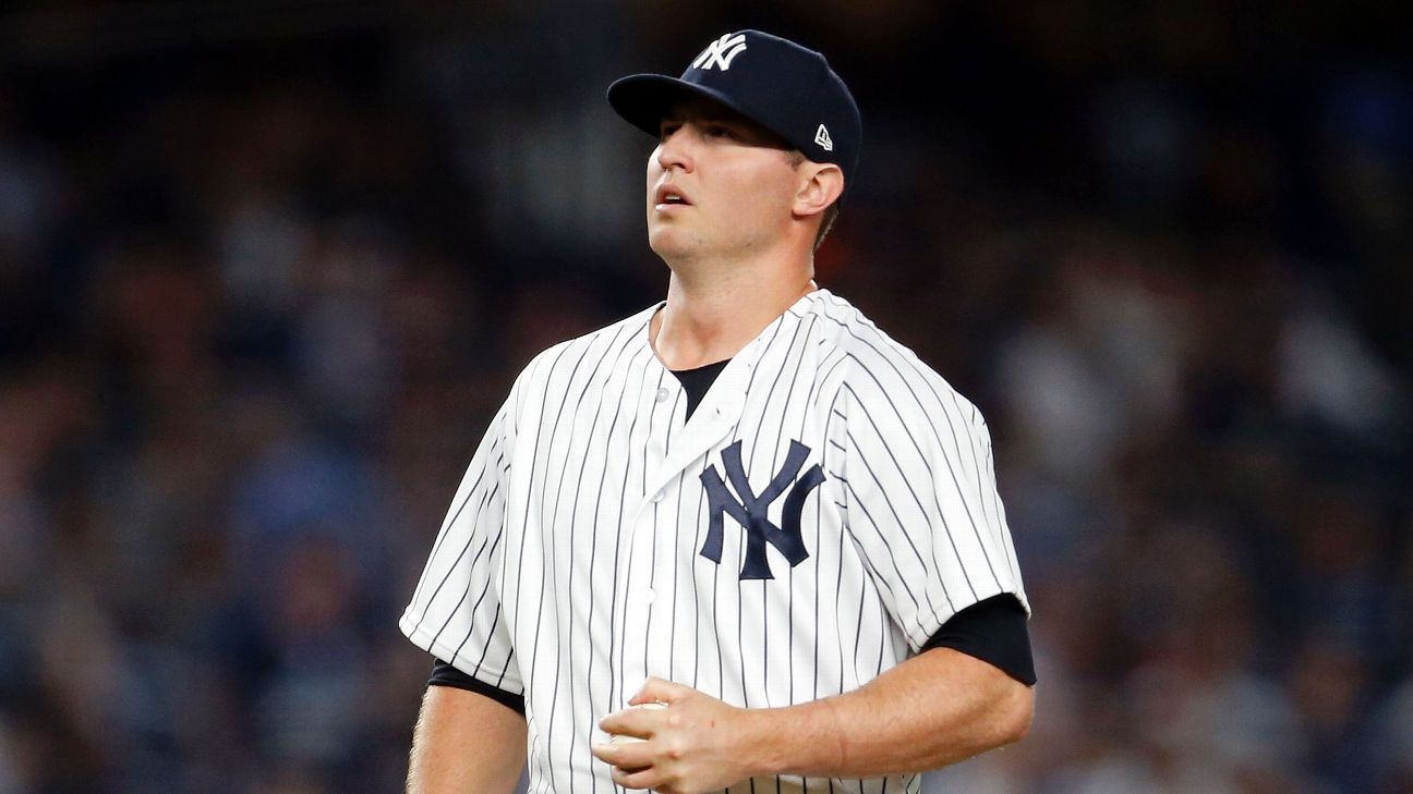 New York Yankees place RP Zack Britton back on injured list