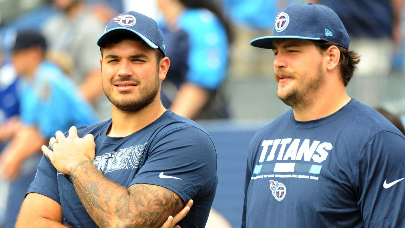 Big-man touchdown alert: Titans tackle Taylor Lewan catches one