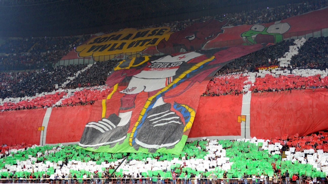 Tifo Curva Nord Inter Milan vs AC Milan 