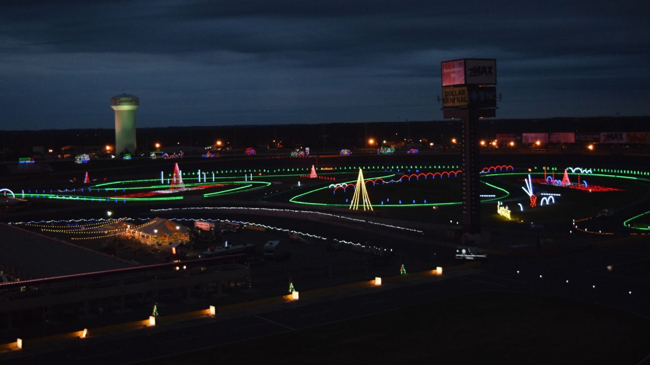 Speedway Christmas returns to Charlotte Motor Speedway ESPN