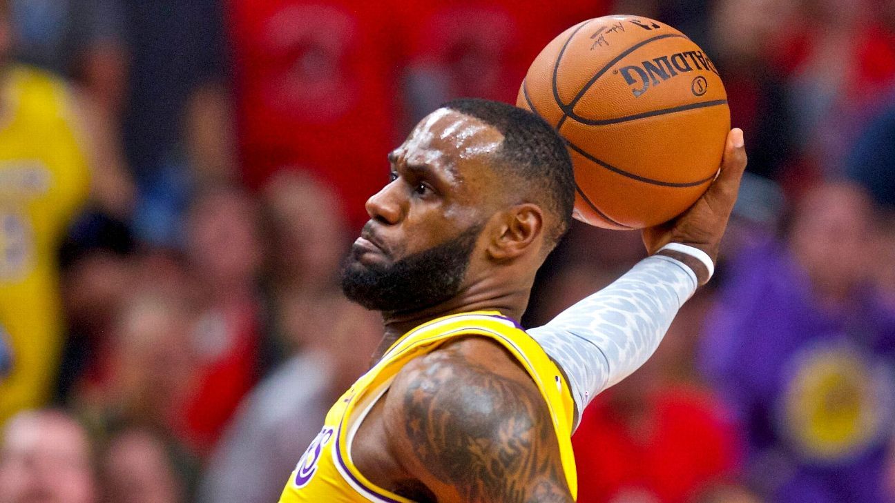 LeBron James loses first game with LA Lakers as they fall to Portland Trail  Blazers in tense season-opener