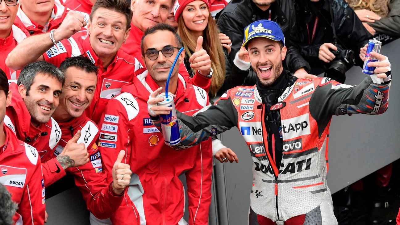 Dovizioso wins rain-affected Valencia MotoGP