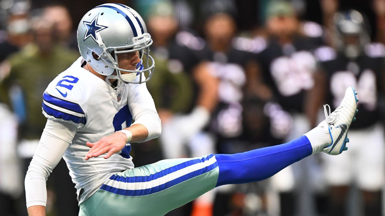 Los Angeles Rams kicker Brett Maher misses 46-yard field goal wide left to  close the half