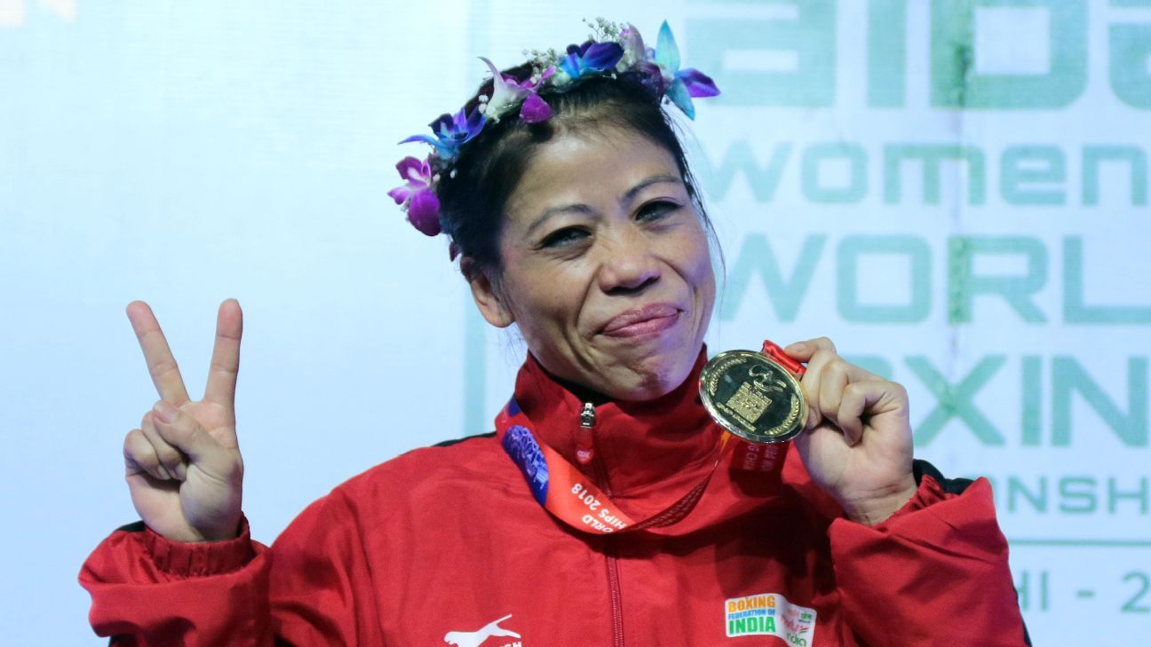 Boxing - Mary Kom wins historic sixth World Championships gold, Sonia  Chahal wins 57 kg silver - ESPN