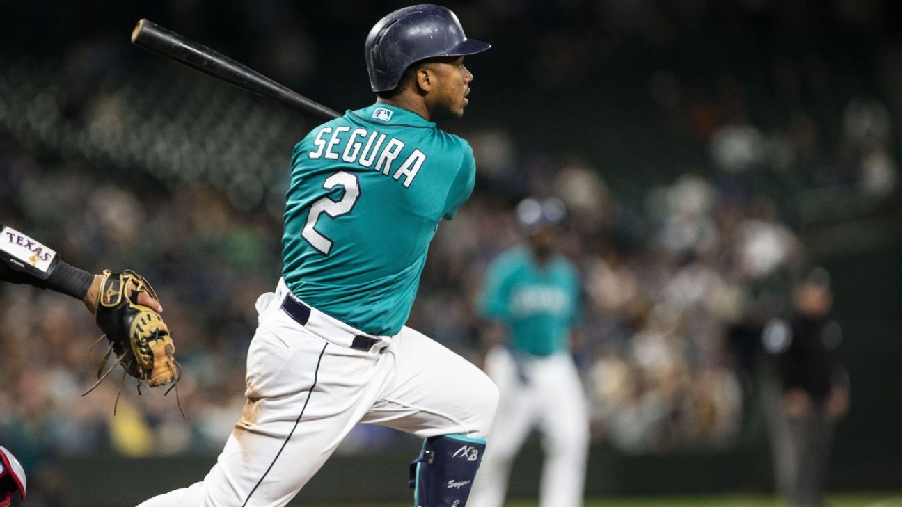 Philadelphia Phillies on X: #Phillies have acquired infielder Jean Segura,  RHP Juan Nicasio and LHP James Pazos from the Seattle Mariners in exchange  for infielders J.P. Crawford and Carlos Santana.  /