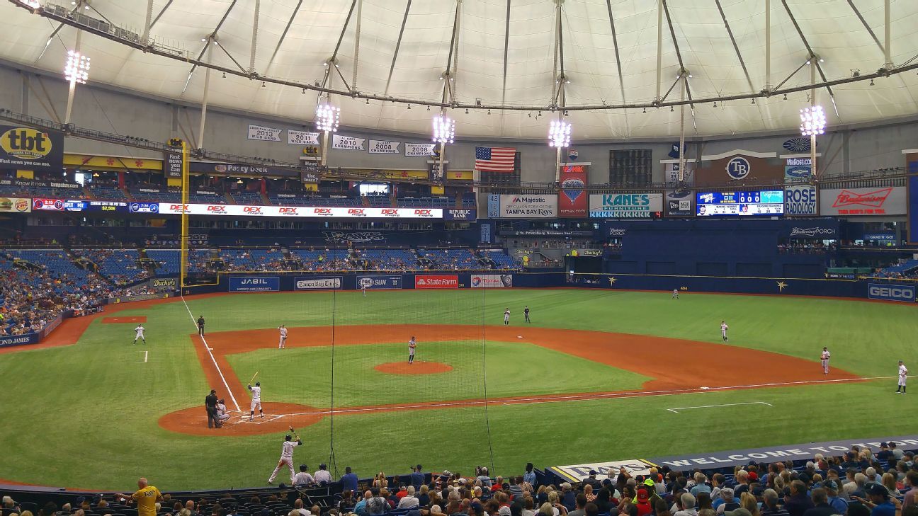 Rays Planning To Use Blue Lighting For Tropicana Field Roof