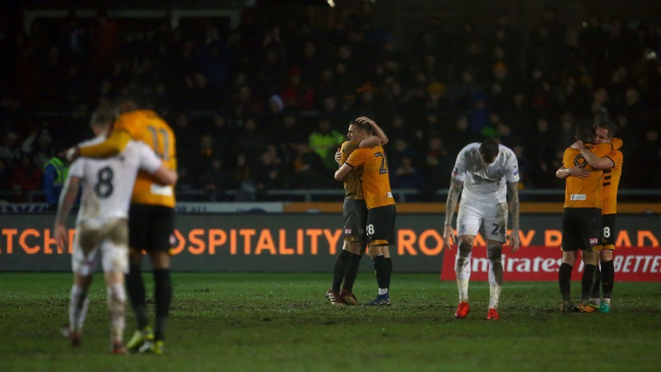 Newport County Vs Middlesbrough Football Match Report February 5 19 Espn