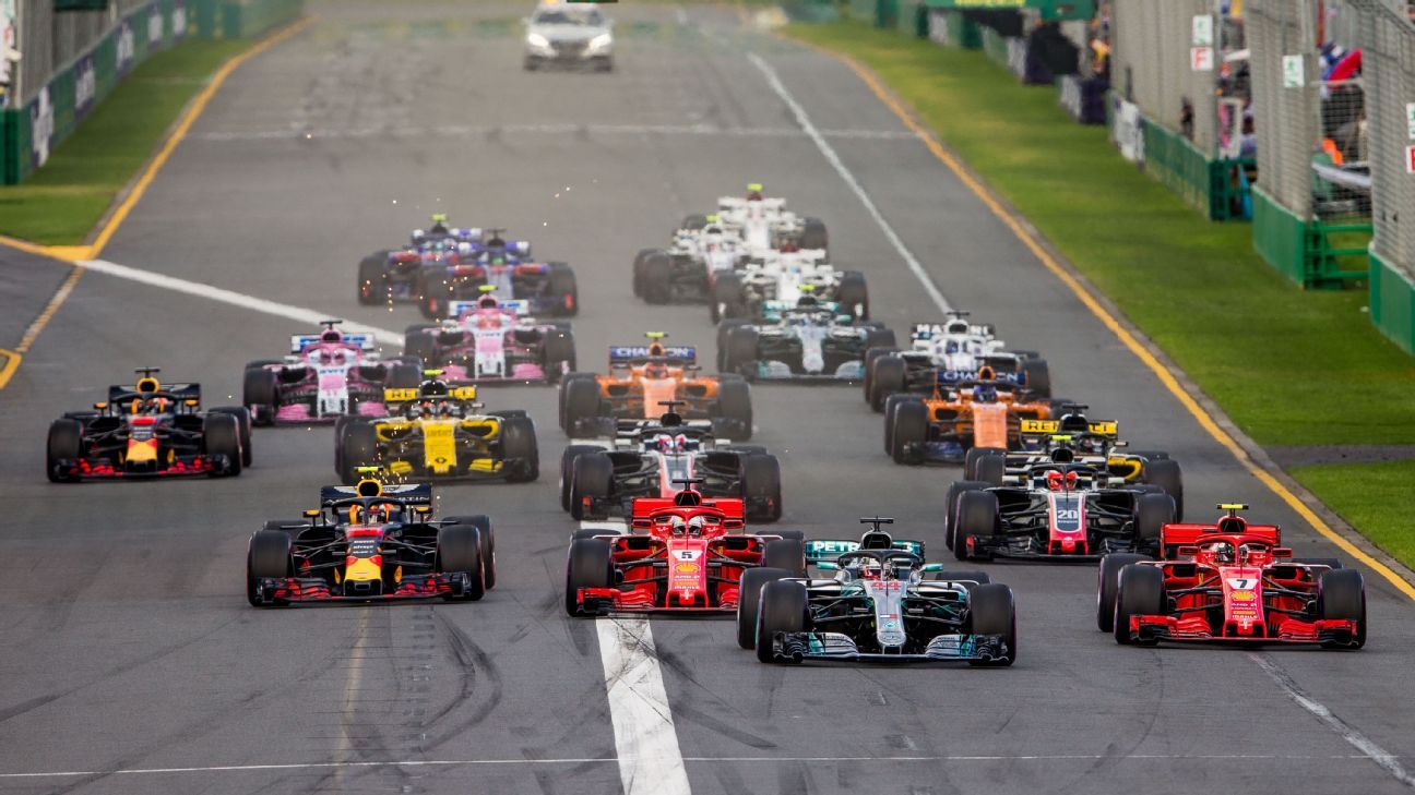 ESPN's TV schedule for the 2021 F1 season