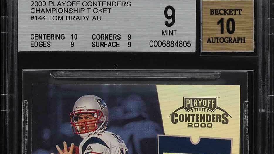 Tom Brady Patriots rookie card sells for $2.4 million at auction 