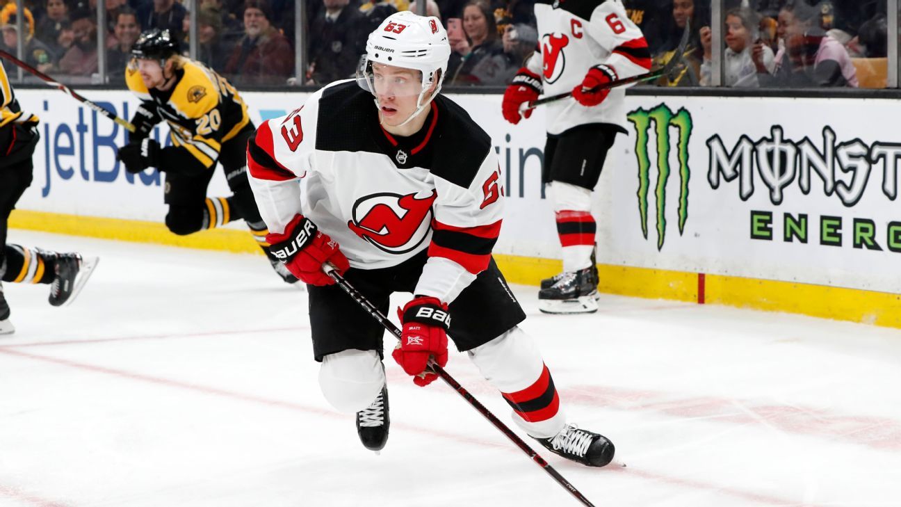 NHL on X: JERSEY JESPER 😈 Jesper Bratt and the @NJDevils have signed a  one-year deal! 🤝  / X