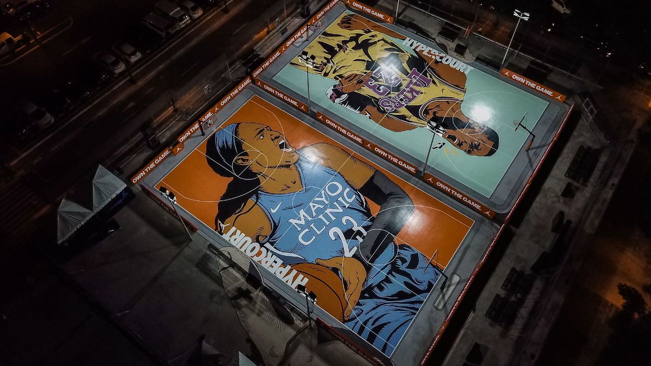 Nike Hypercourt in celebrates Month with Moore mural - ESPN