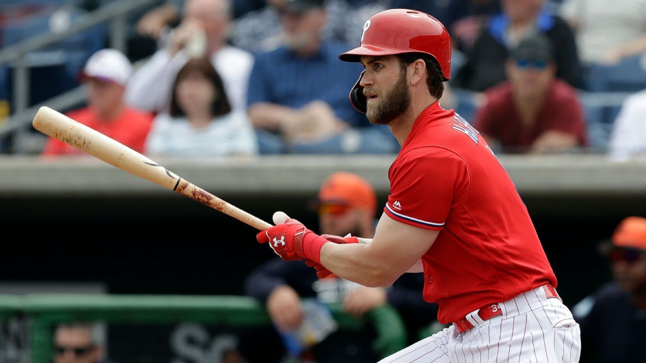 Bryce Harper hits 1st, 2nd spring training home runs with Phillies - 6abc  Philadelphia