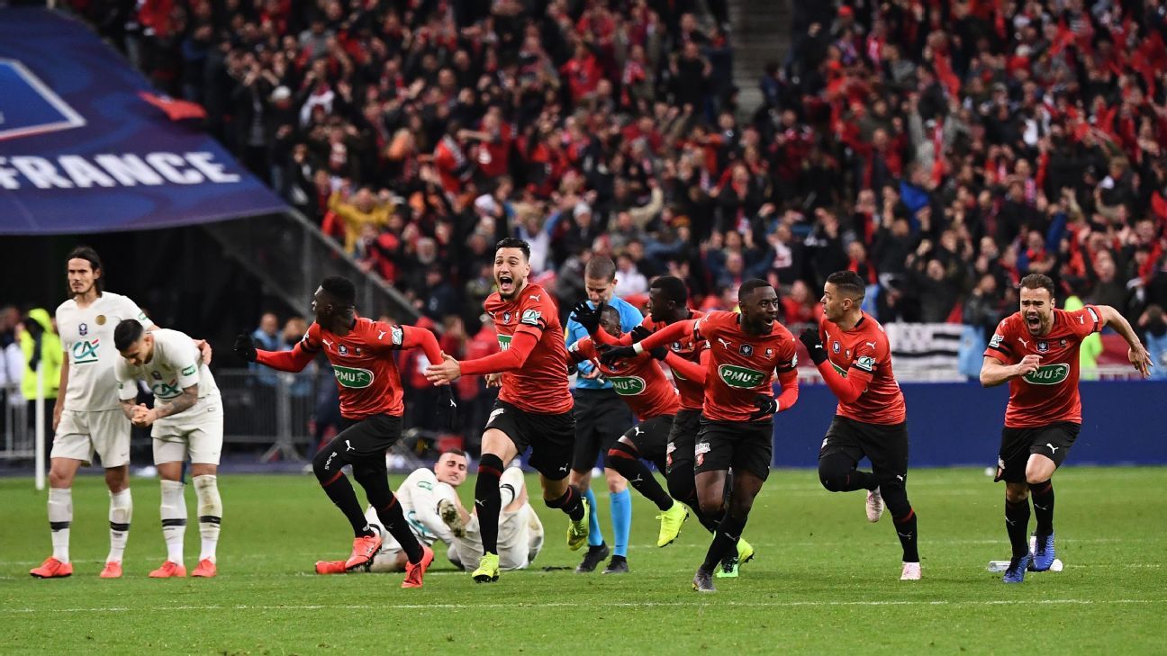 Stade Rennes Vs Paris Saint Germain Football Match Report April 28 2019 Espn