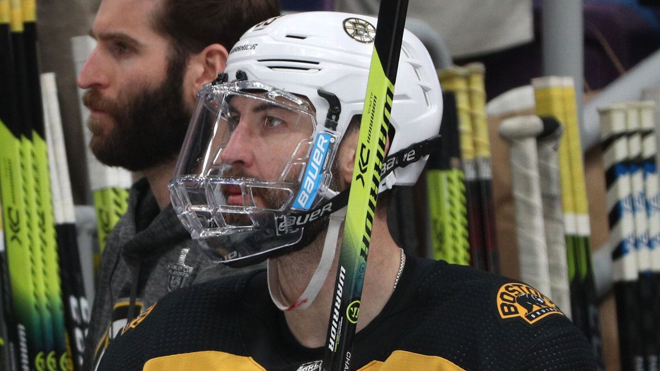 Zdeno Chara and Matt Grzelcyk will be game-time decisions for