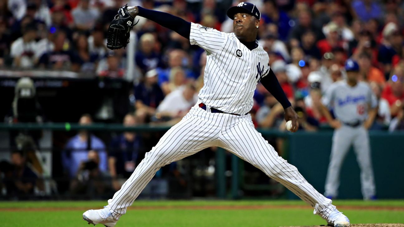 Aroldis Chapman and the Yankees Agree to a Contract Extension - The New  York Times