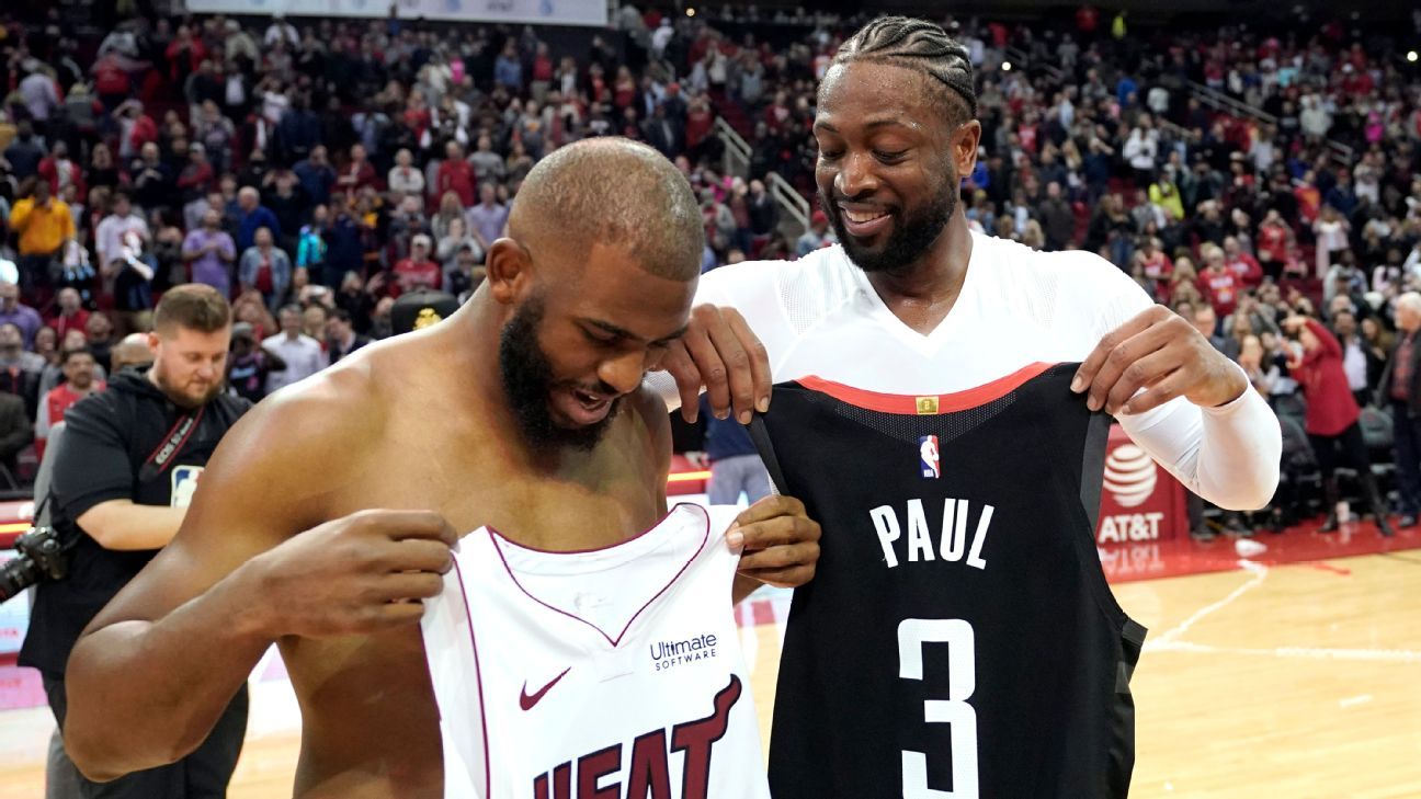 Dwyane Wade's jersey swap collection is already hilariously out of