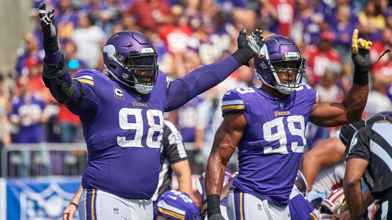 Vikings' 53man roster projection includes heavy depth up front ESPN