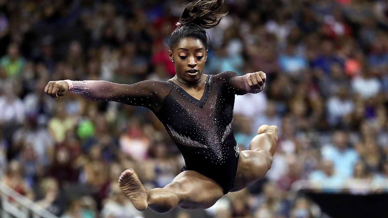 Triple-doubles, daring dismounts and a new approach for Simone Biles - ESPN