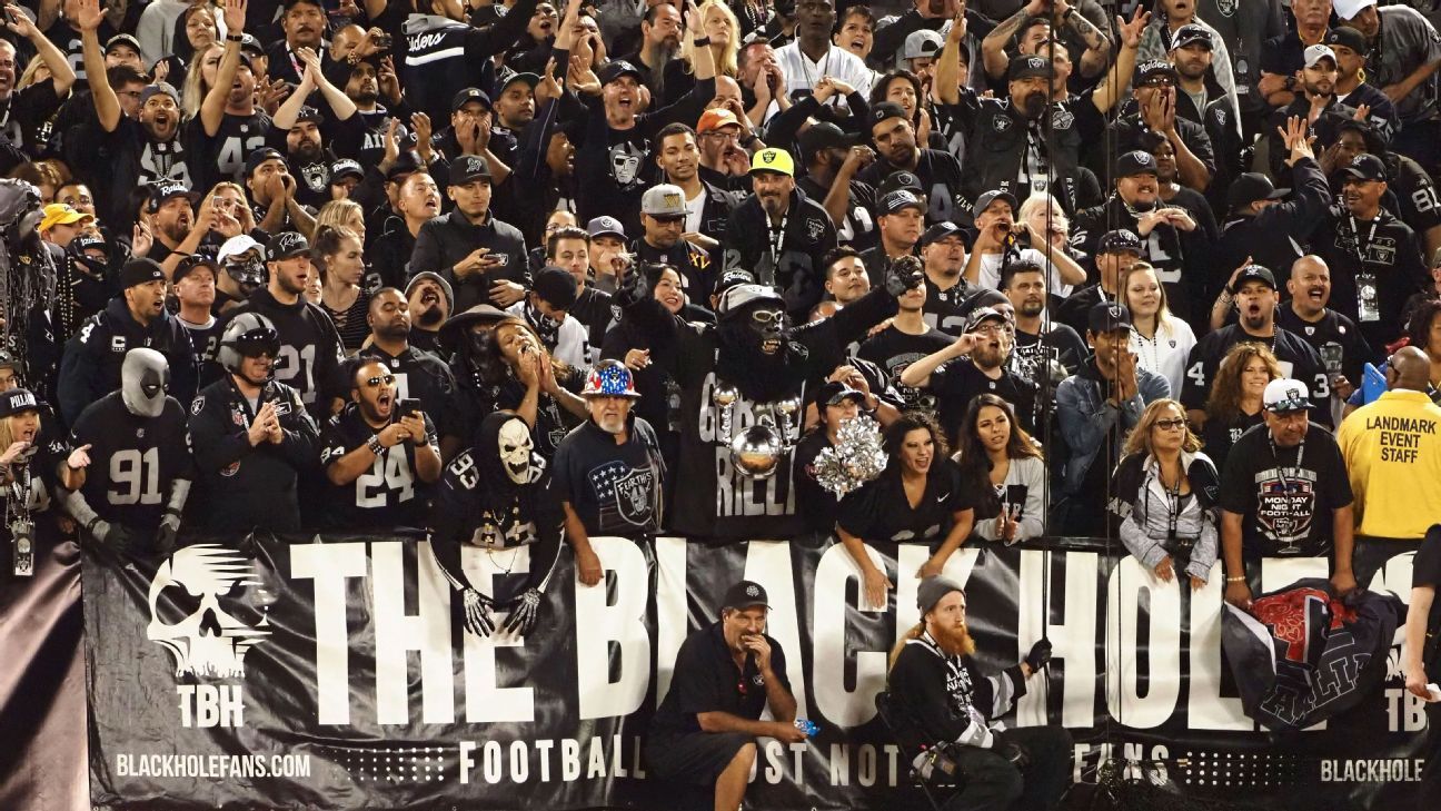 Brown or no Brown, Raiders faithful got the MNF send-off they deserved -  ESPN