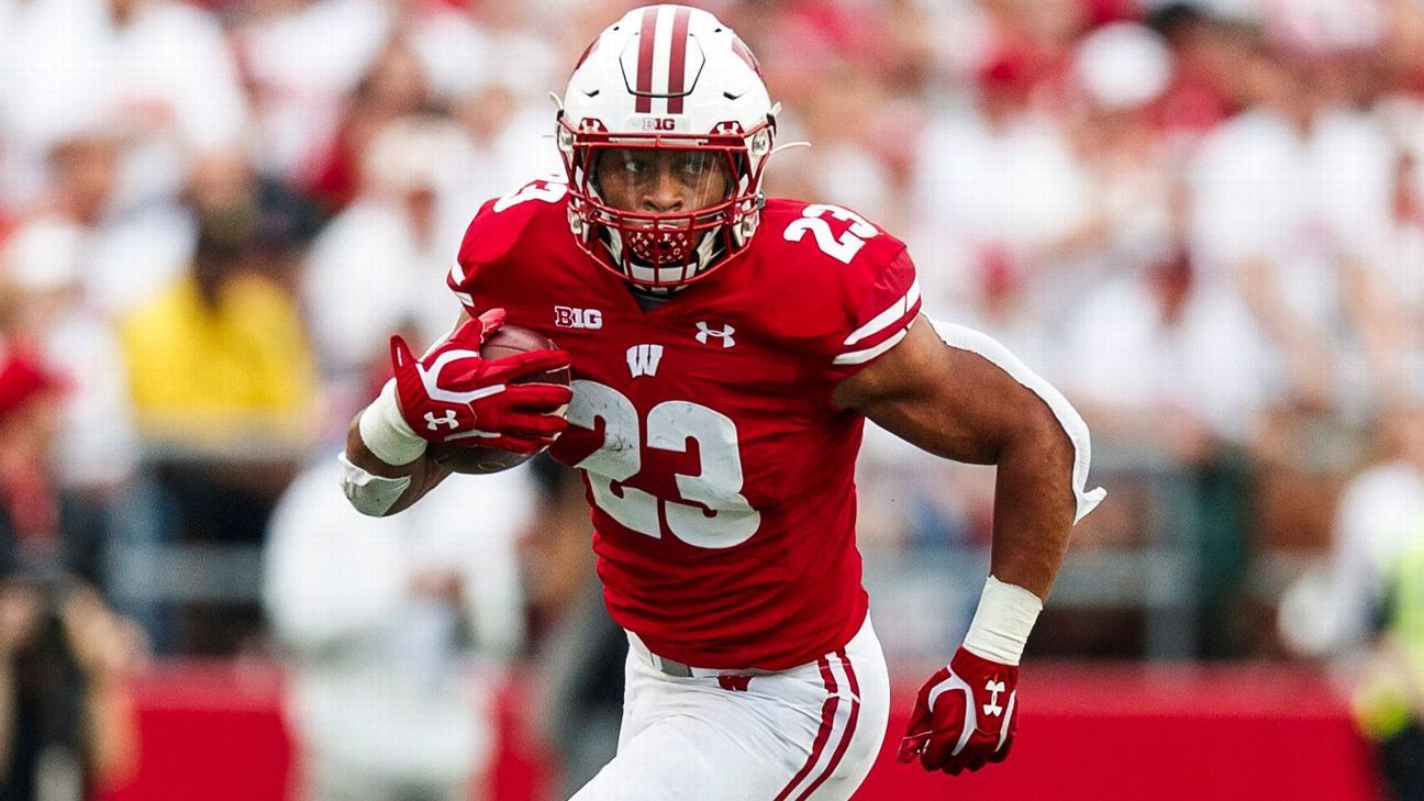 Wisconsin's Jonathan Taylor 3rd in FBS to 5,000 rushing yards