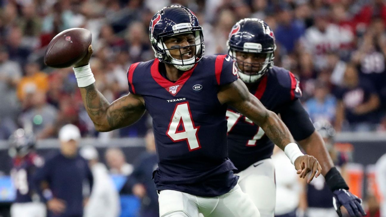 Kicked in eye, Deshaun Watson still throws winning TD for Texans - ESPN