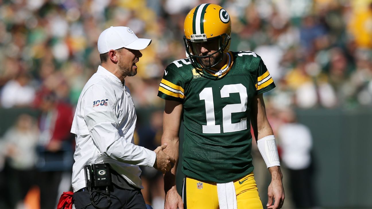 Packers Coach Matt Lafleur Says Clock Not Ticking On Aaron Rodgers