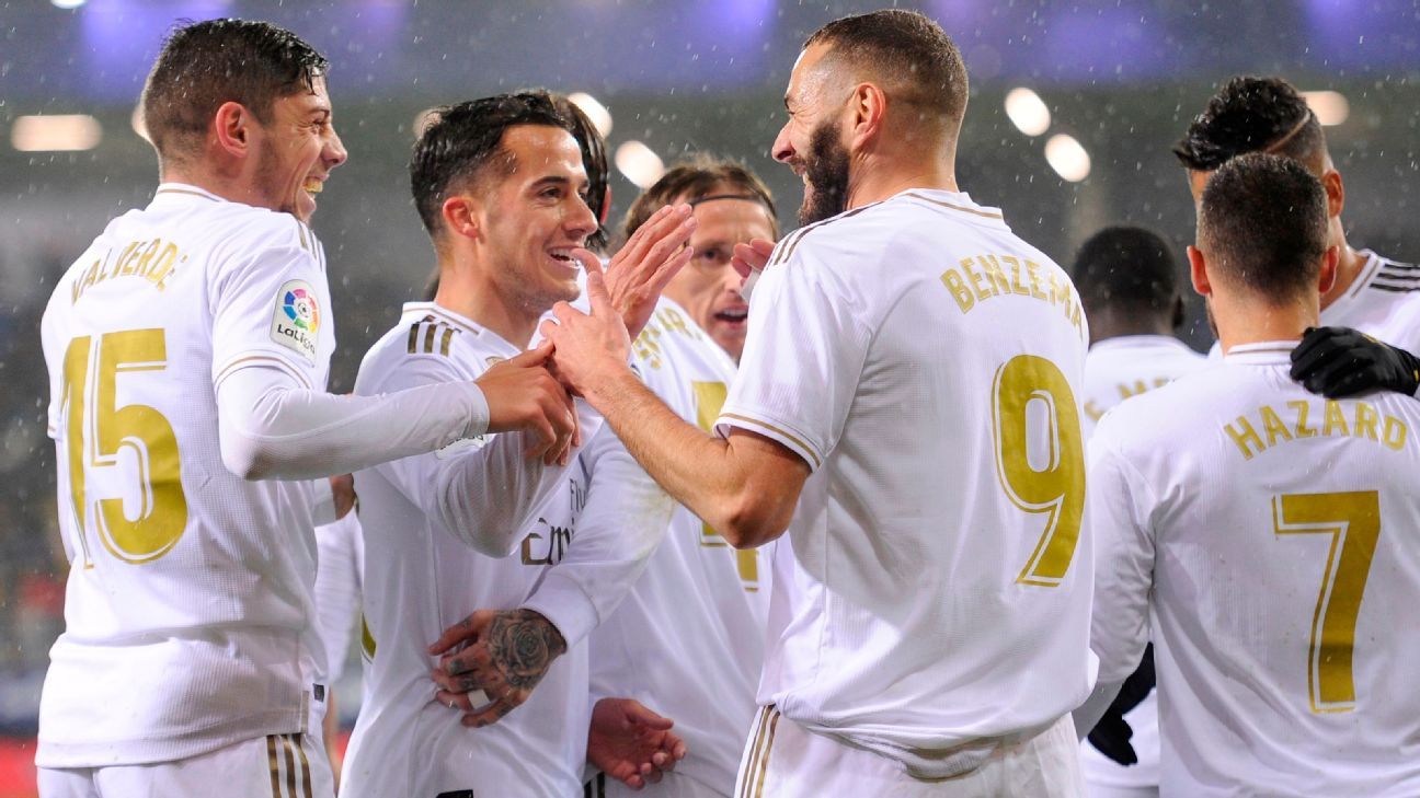 Benzema double powers impressive Real in win