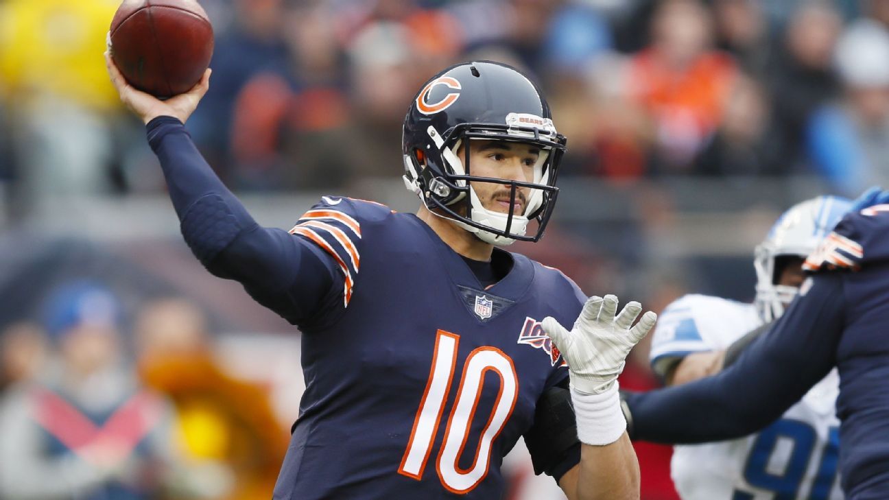 Trubisky sparks Bears offense in win over Lions