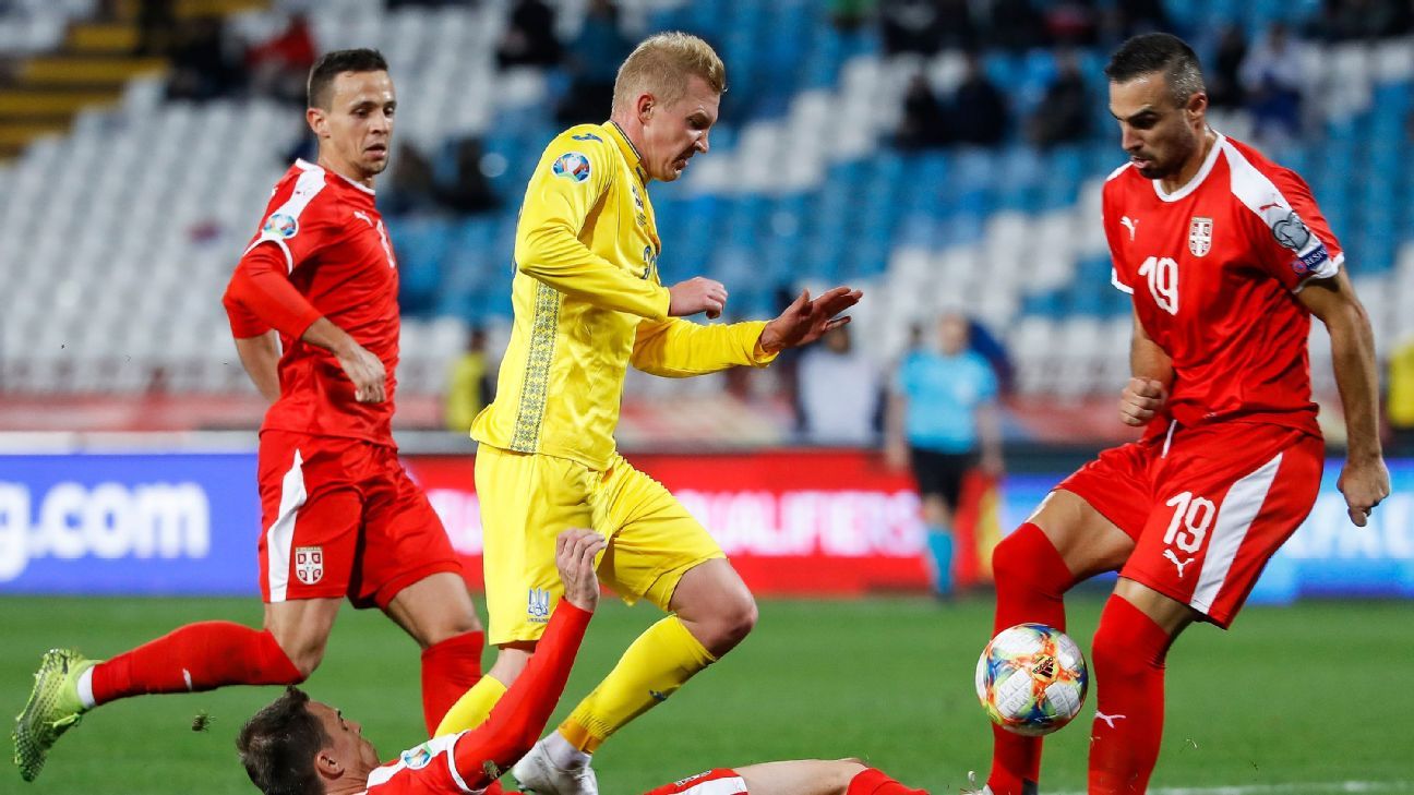 Serbia vs. Ukraine - Football Match Summary - November 17, 2019 - ESPN