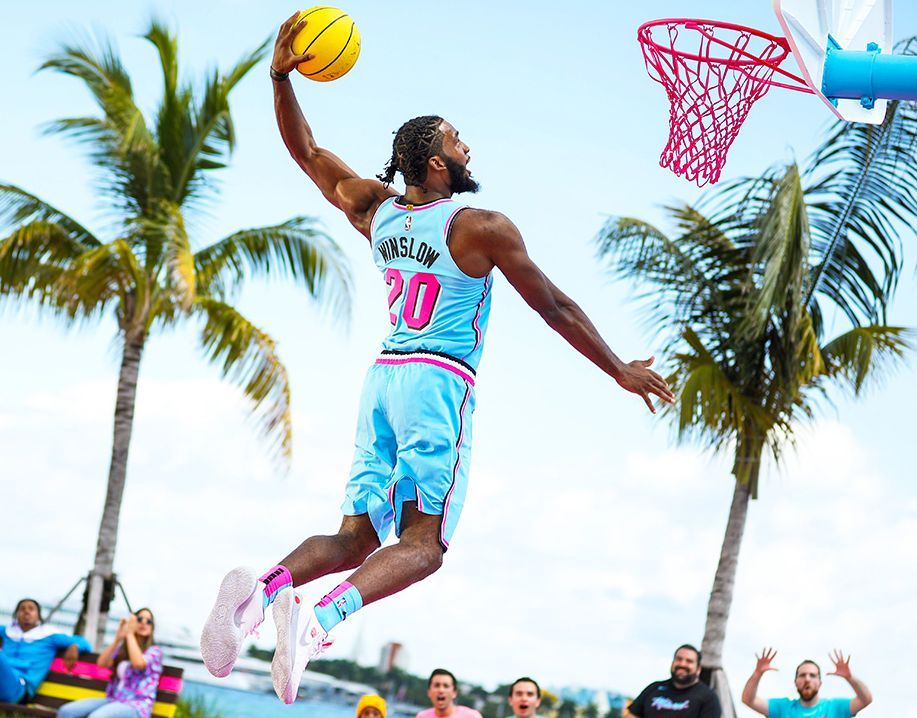 Miami Heat 'Vice' City Edition Unis #MiamiHeat #MiamiCulture #NBA