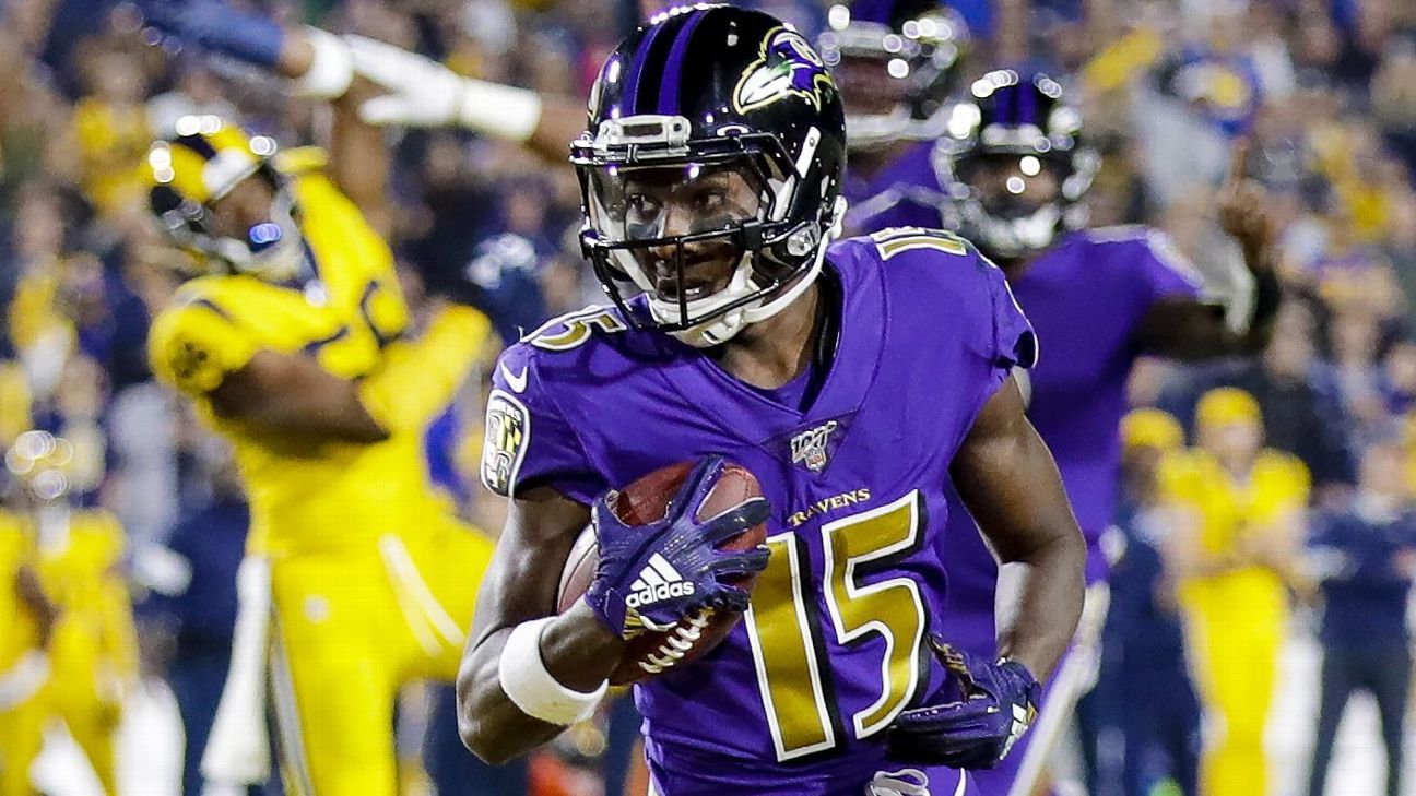 Baltimore Ravens WR Marquise Brown unhappy with unjustified offense