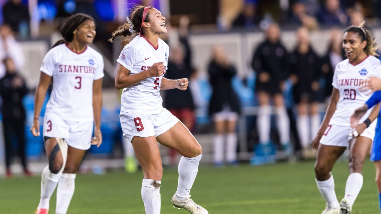 No. 1 Stanford to face No. 2 North Carolina for women's soccer title ESPN