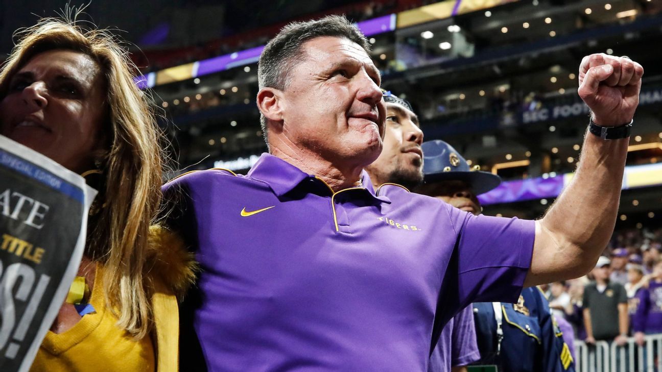 Ed Orgeron, LSU reach six-year extension worth more than $42 million - ESPN