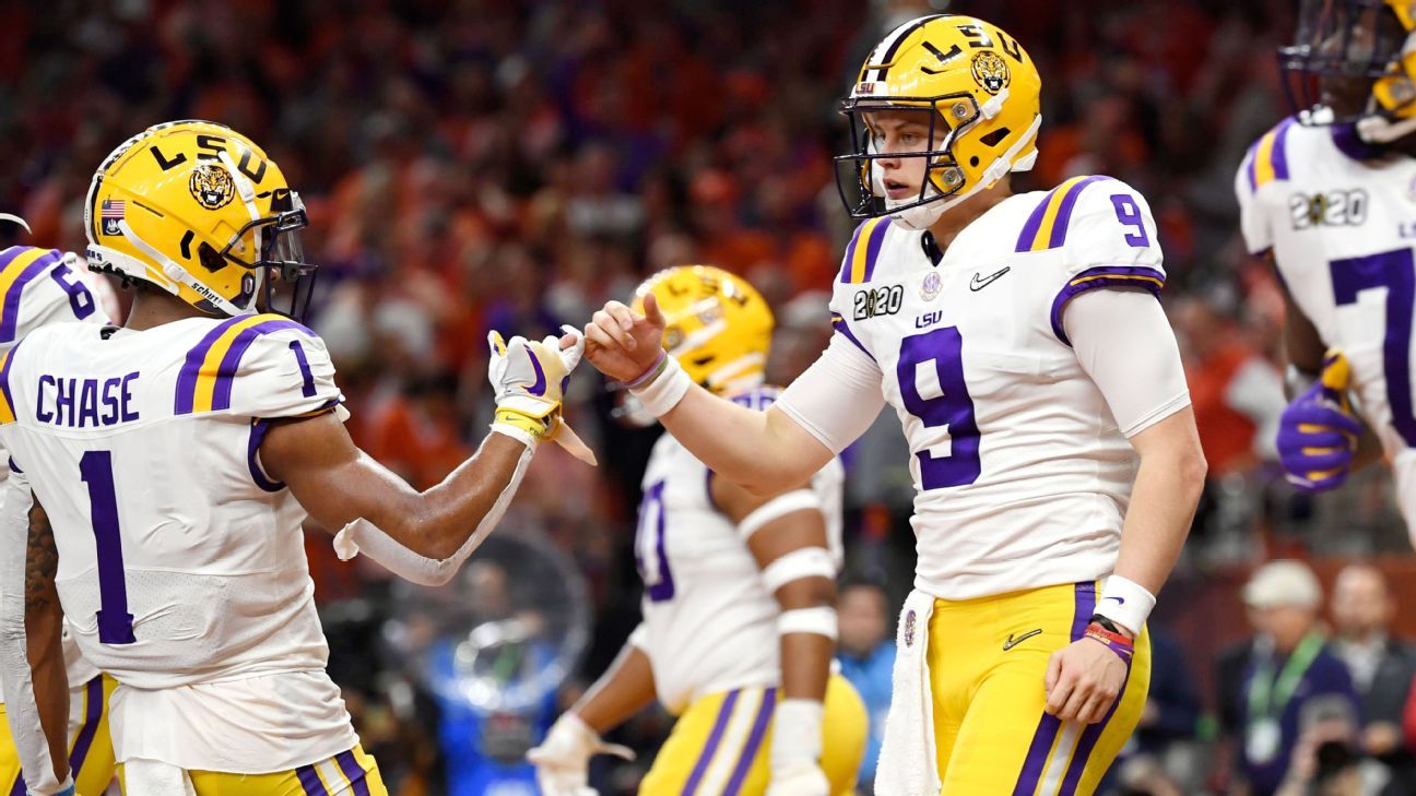 Highlight Joe Burrow strikes again to give LSU lead in College