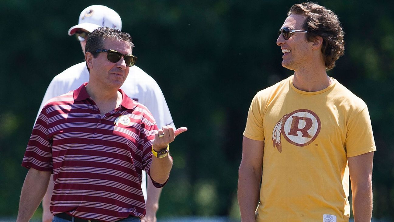 Great, D*ckbag Dan Snyder Gave Us a Reason to Hate Matthew McConaughey -  Crossing Broad