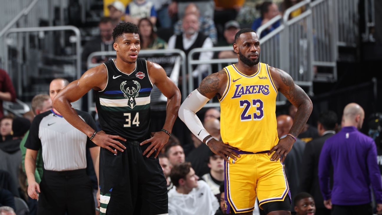 LeBron James edges Giannis Antetokounmpo and Stephen Curry to lead NBA  jersey sales again