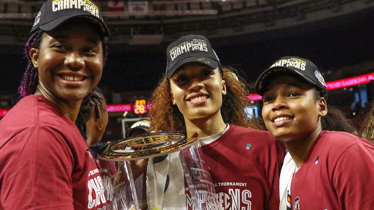 South carolina tops women s college basketball s way too early top 25