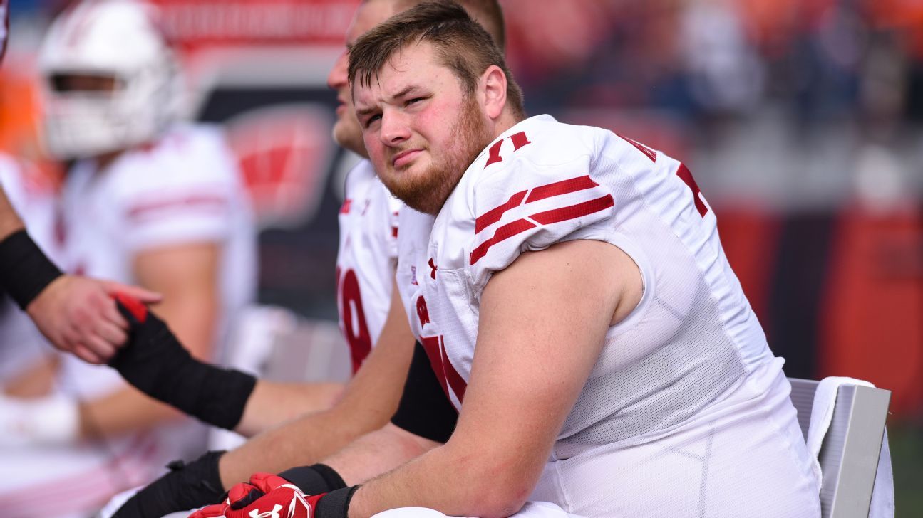 PFF predicts Wisconsin T Cole Van Lanen is drafted by AFC North team