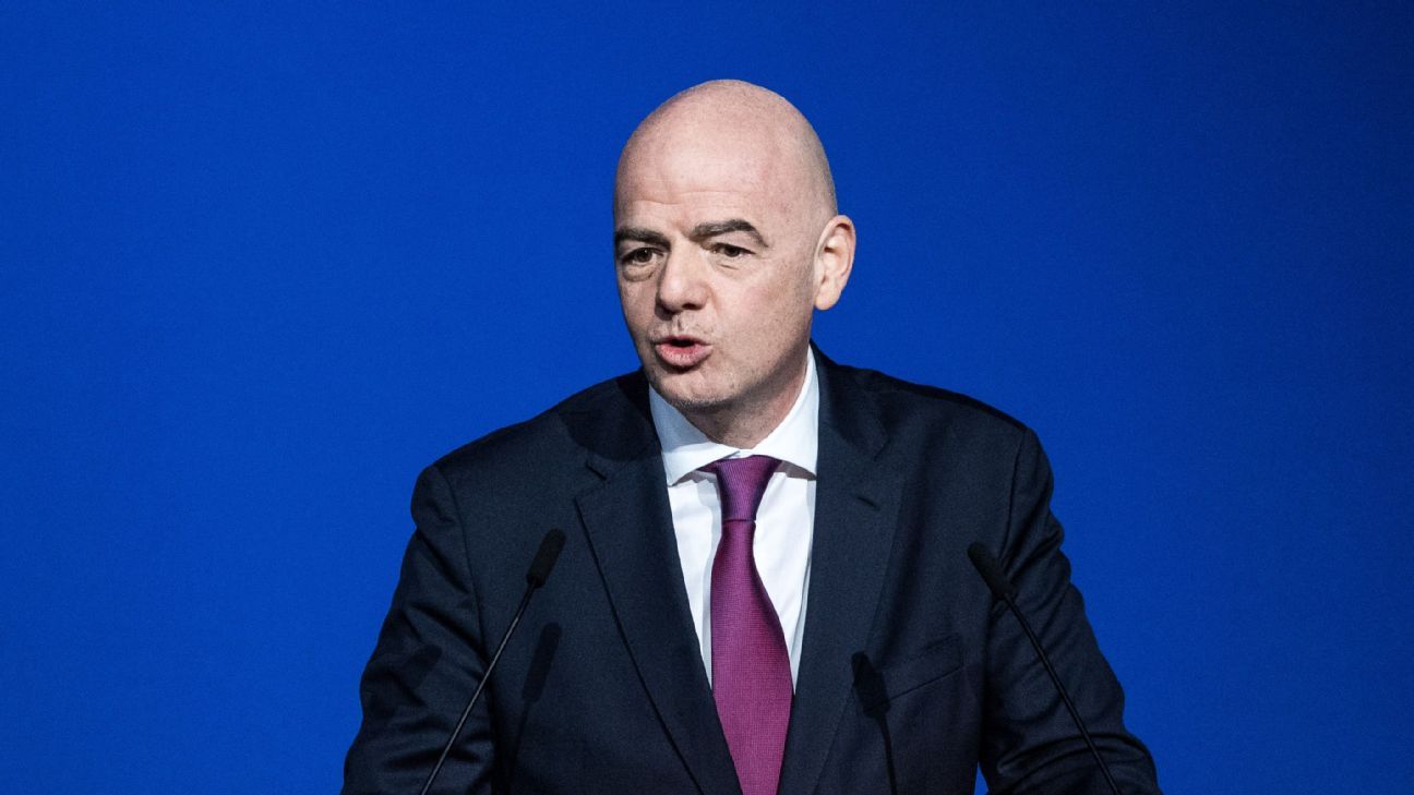FIFA's biennial World Cup proposal has majority backing - president Gianni Infan..
