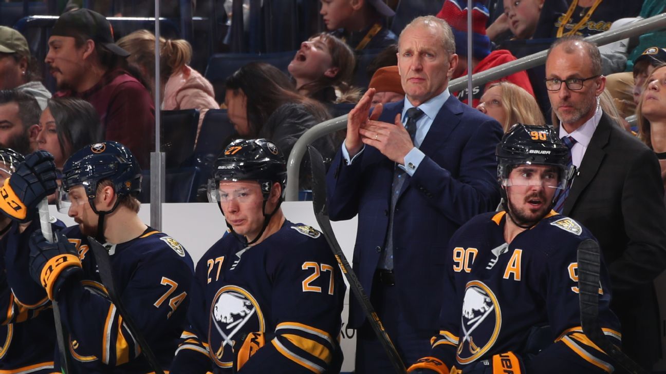 Dinkarville automatisk Åben Buffalo Sabres GM Kevyn Adams evaluating Ralph Krueger amid team's woes