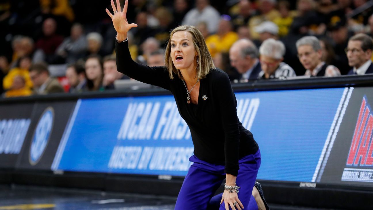 Louisville women's basketball coach installs gym slide - ESPN