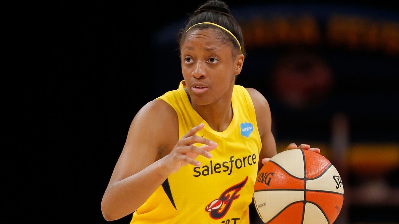 Kelsey Mitchell of the Indiana Fever leads group of 11 WNBA players on