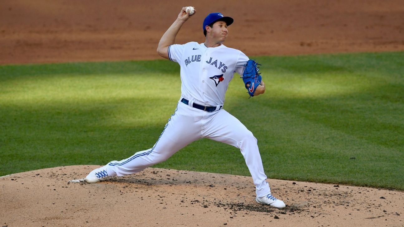 Blue Jays star rookie pitcher Nate Pearson sidelined with elbow injury