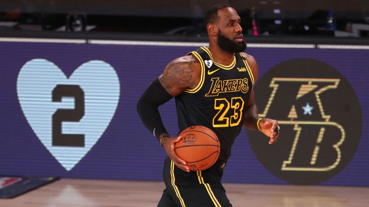 LeBron James leads Los Angeles Lakers to playoff rout of Portland  TrailBlazers on Kobe Bryant Day 